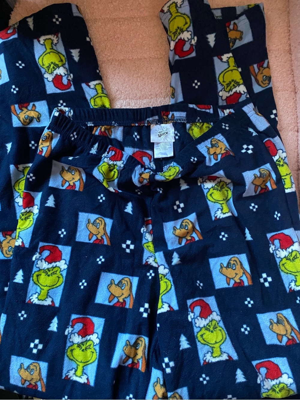 Target Navy Grinch & Max Fleece Pajama Pants